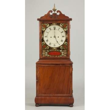 Rare David Studley Shelf Clock, Hanover, MA