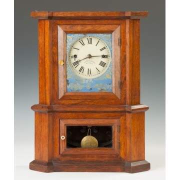 Atkins London Model Shelf Clock sold by J. J. Beals and Co., Boston, MA