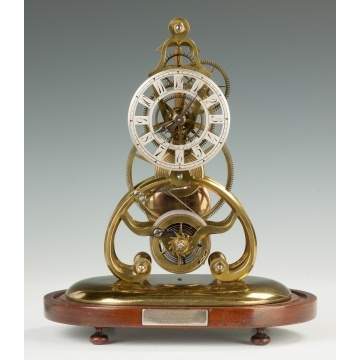 Francis Abbott (Derby, England, 1799-1883) Skeleton Clock