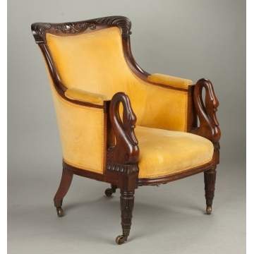 Carved Rosewood Armchair