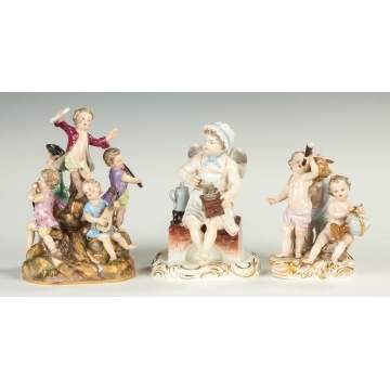 Meissen Figural Group of Children with Science and Astronomy