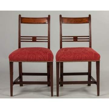 New England Federal Mahogany Side Chairs