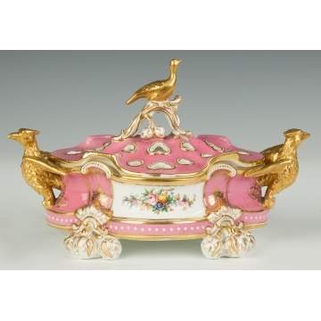 French Sevres Style Potpourri with Eagles