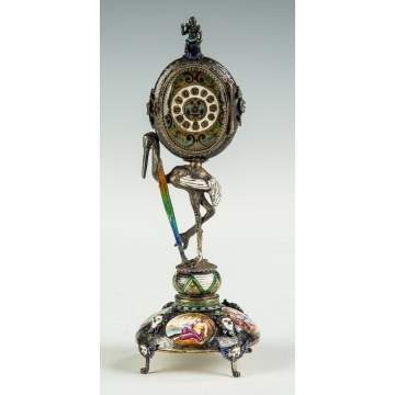 A Fine Ferdinand Berthoud (French, 1727-1807) Enameled Clock
