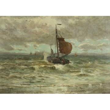 Charles Paul Gruppe (American, 1860-1940) "Scheveningen"
