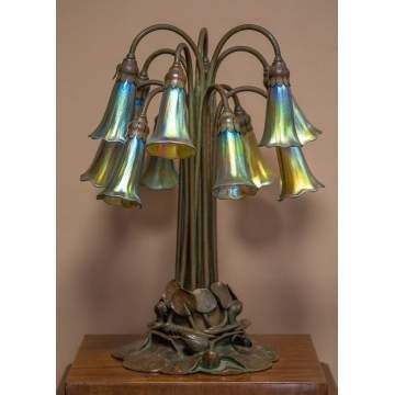 Tiffany Studios Twelve Light Lily Lamp