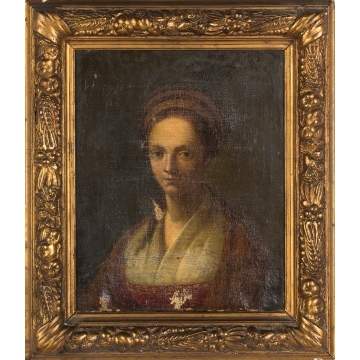 Old Masters School Painting of a Young Woman