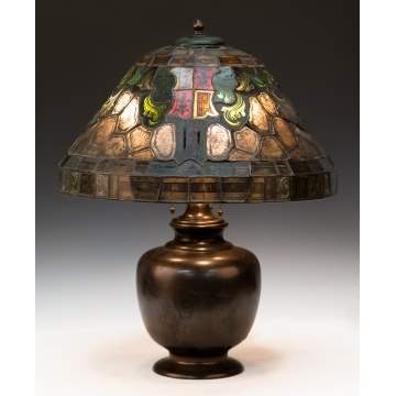 Duffner and Kimberly Leaded and Stained Glass  Table Lamp
