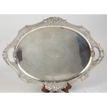 International Cast and Applied Silver Tray