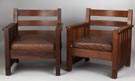 Attributed to Charles Stickley Arm Chairs