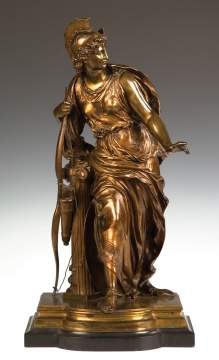 Mathurin Moreau (French, 1822-1912) "Antiope" Bronze