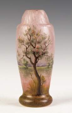 Fine Daum Nancy Five Color Cameo Vase
