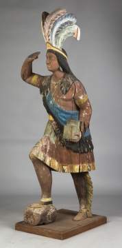 Carved and Painted Cigar Store Indian Chief