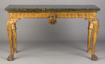 English Carved and Gilt Wood Side Table