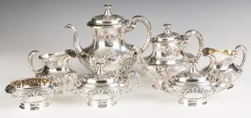 Gorham Sterling Silver Seven Piece Tea Set