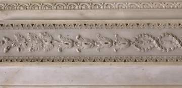 Neo-Classical Carved Marble Mantel