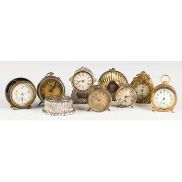 Various Miniature Clocks