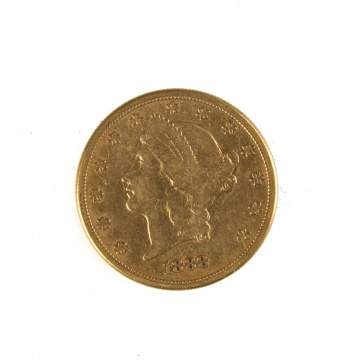 1888 Twenty Dollar Liberty Head Gold Coin
