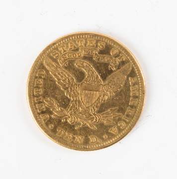 1886 Ten Dollar Liberty Head Gold Coin