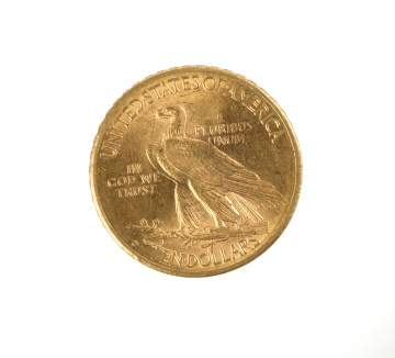 1910 Ten Dollar Indian Head Gold Coin