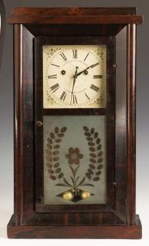 J.R. Mills and Co. Shelf Clock; A.D. Crane's  Patent