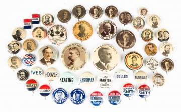 Group of Various Political Buttons