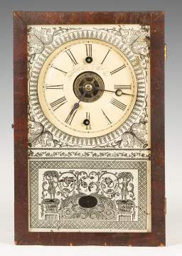 New England Clock Co. Cigar Box Shelf Clock