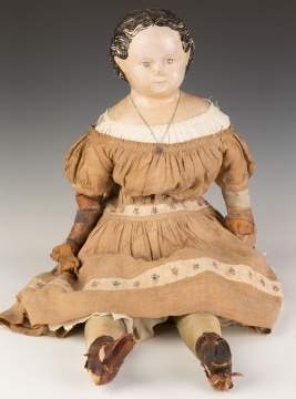 Early Paper Mache Griner Doll