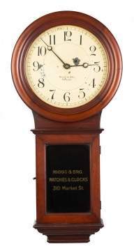 Riggs & Bro. Wall Regulator, Philadelphia, Made by  Chelsea Clock Co.
