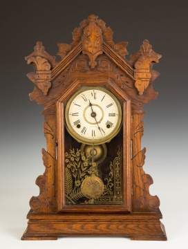 Seth Thomas Oak Kitchen Shelf Clock