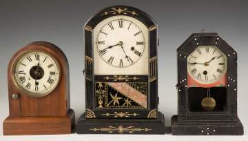Three Victorian Shelf Clocks