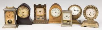 Group of Vintage Miniature Novelty Clocks