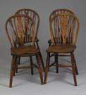 4 European Oak Hoopback Chairs