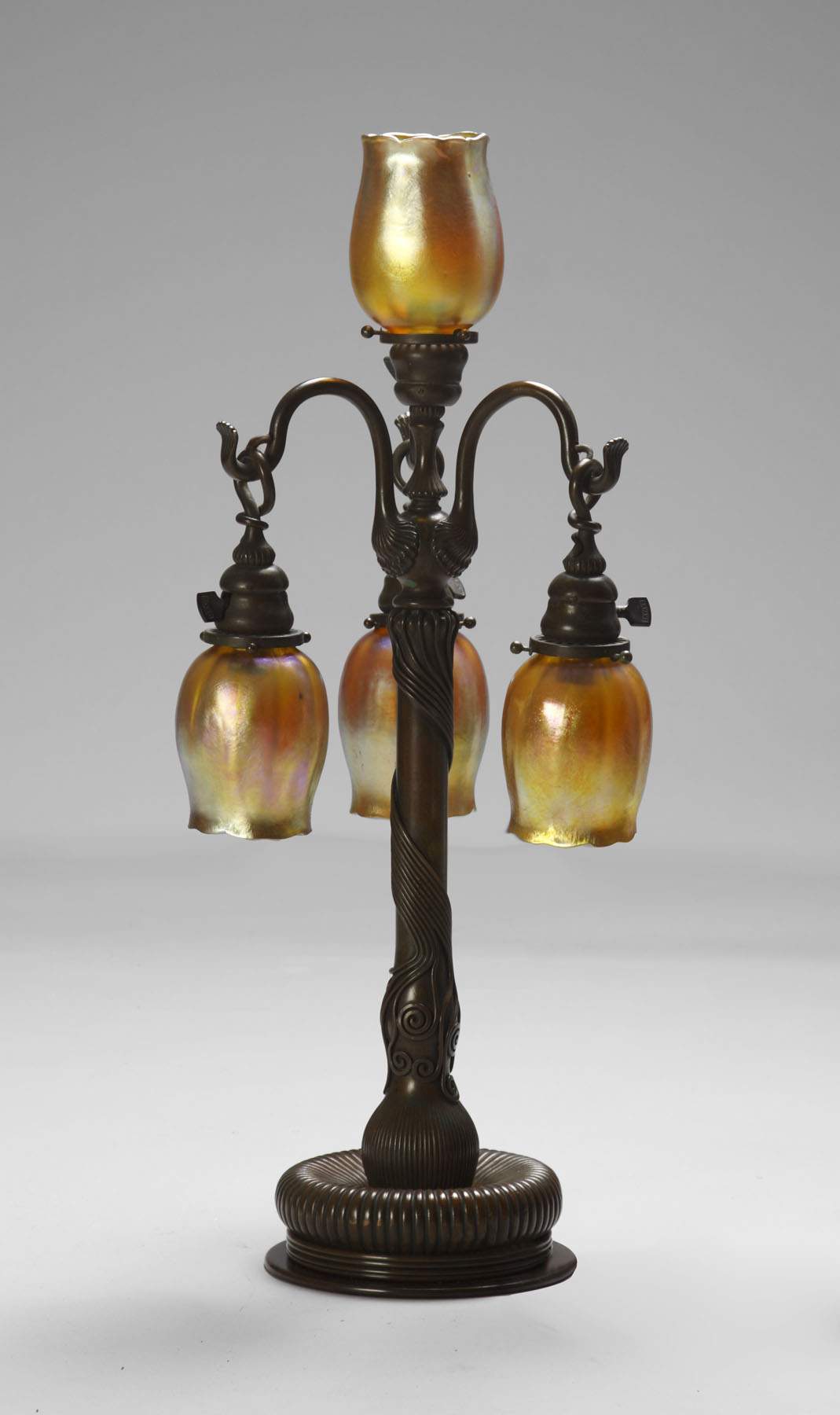 Fine Tiffany Studios 4-Light Lamp