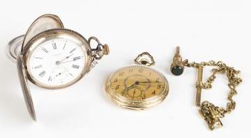 Two Pocket Watches and a Fob