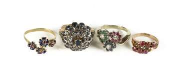 Four Vintage Rings