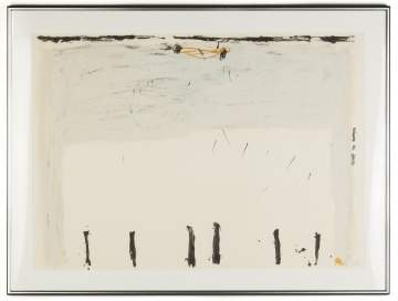 Antoni Tàpies (Spanish, 1923-2012) "Vertical Down Below"
