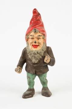 Painted Gnome Cast Iron Doorstop