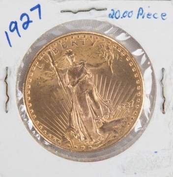 1927 Liberty Head $20 Gold Coin