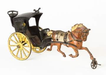 Cast Iron Horse Drawn Cart