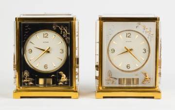Le Coultre Atmos Clocks with Asian Motif