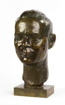 Frederic Minne (Belgium, 1907-1978) Bronze Bust