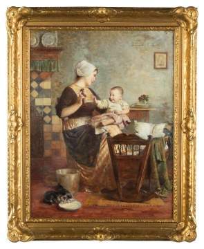 Edmund Adler (Austrian, 1876-1965) Mother and Child