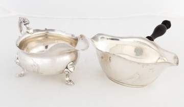 Georgian and Gorham Sterling Silver Sauce Boats