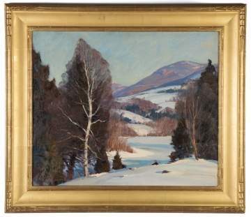 Emile Albert Gruppe (American, 1896–1978) New England Winter Scene