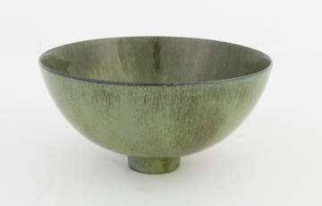 Gertrud and Otto Natzler Glazed Footed Bowl