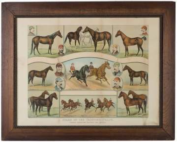 Currier and Ives "Stars of the Trotting Track"