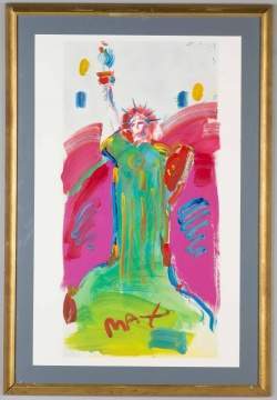Peter Max (American, born 1937) "Statue of Liberty" 
