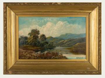 (Roberto) Angelo Kittermaster Marshall (British, 1849-1926) "Lake Avon, Scotland"
