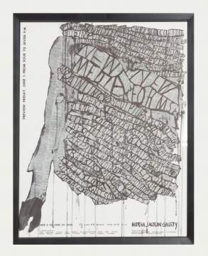Claes Oldenburg (Swedish/American, b. 1929) Martha Jackson Exhibit, 6/24/60 Poster